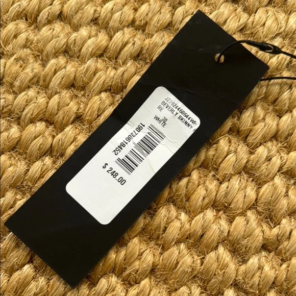 Veronica Beard White Flare Wide Leg Jeans